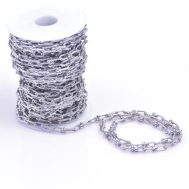 1Meter/Lot Stainless Steel Oval Paper Clip Flat Chains Necklaces For DIY Link Women Choker Jewelry Accessories
1Meter/Lot Stainless Steel Oval Paper Clip Flat Chains Necklaces For DIY Link Women Choker Jewelry Accessories