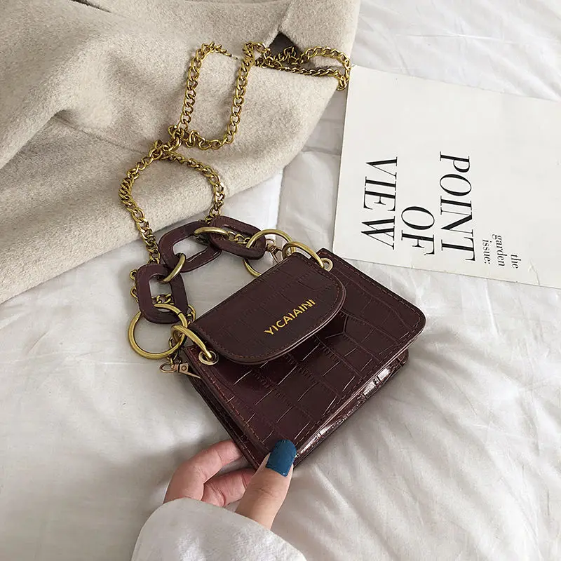 Каменный узор из искусственной кожи для женщин 2020 летние цепи дизайн небольшая простой Роскошные сумки в руку, сумка через плечо 
Каменный узор из искусственной кожи для женщин 2020 летние цепи дизайн небольшая простой Роскошные сумки в руку, сумка через плечо