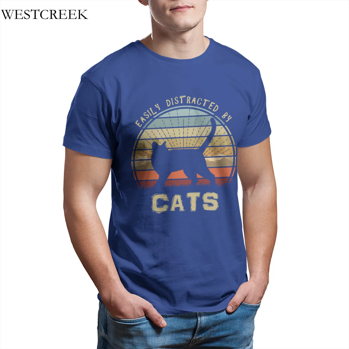 Wholesale Men's T-Shirt Easily Distracted By Cats Print Custom Tee Shirt Homme De Marque Tshirts 34376
Wholesale Men's T-Shirt Easily Distracted By Cats Print Custom Tee Shirt Homme De Marque Tshirts 34376