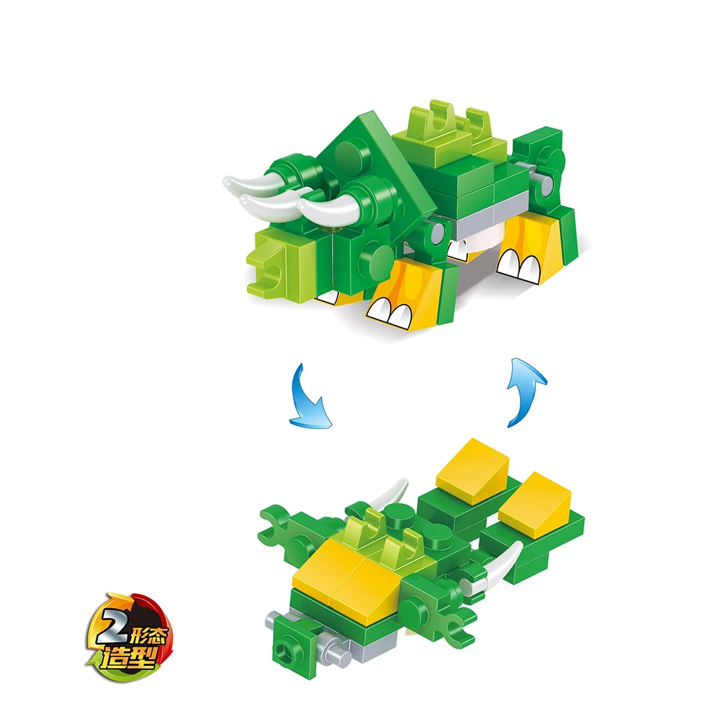 12 In 1 Jurassic Dinosaur World Deformable Building Block Transformation 2 Kinds Of Forms Children's Party Gift Toys
12 In 1 Jurassic Dinosaur World Deformable Building Block Transformation 2 Kinds Of Forms Children's Party Gift Toys