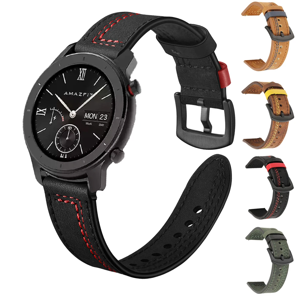 20mm Smart watch smart band Replacement Leather Watch Band Strap for Huami Amazfit GTR 42/GTS2/Bip/GTS Quick release Accessories
20mm Smart watch smart band Replacement Leather Watch Band Strap for Huami Amazfit GTR 42/GTS2/Bip/GTS Quick release Accessories