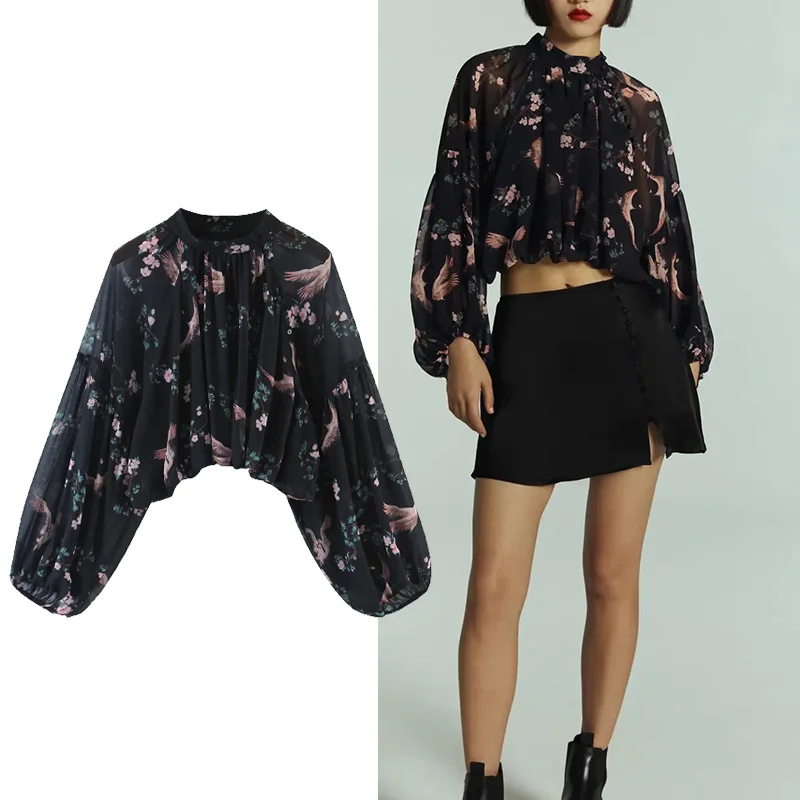 TRAF Za 2021 Women Shirt Autum New Printing Blouses Women Casual Fashion Long Sleeve Shirts Woman Tops
TRAF Za 2021 Women Shirt Autum New Printing Blouses Women Casual Fashion Long Sleeve Shirts Woman Tops