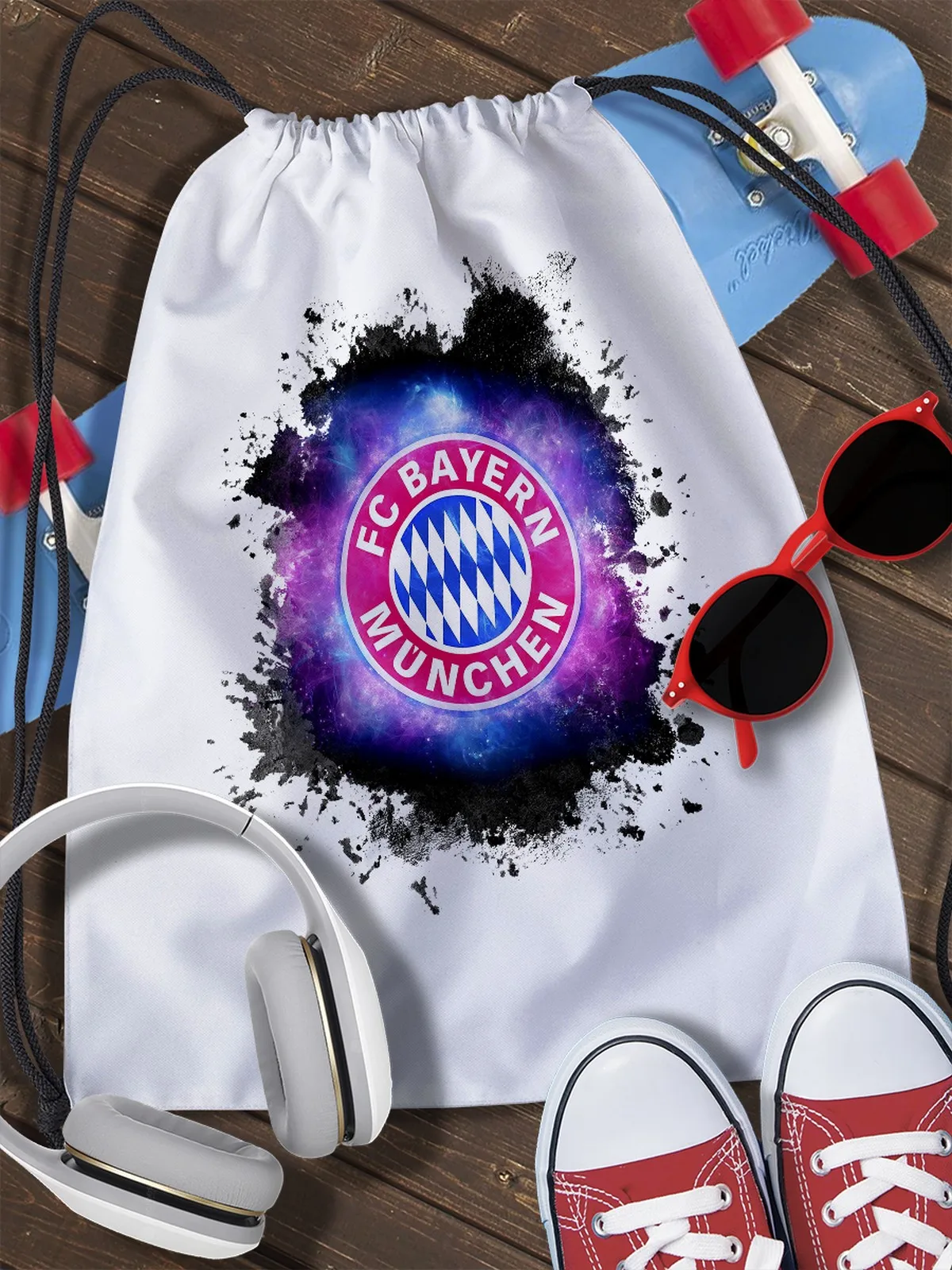 Сумка мешок для обуви Бавария Мюнхен (Bayern Munchen футбол Мануэль Нойер) - 5766 | Багаж и