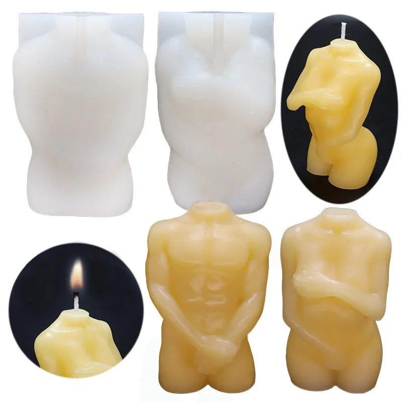 3D Body Candle Mold Silicone Wax Mould Male and Female Design Art Fragrance Candle Making Soap Chocolate Cake Decorating Craft
3D Body Candle Mold Silicone Wax Mould Male and Female Design Art Fragrance Candle Making Soap Chocolate Cake Decorating Craft