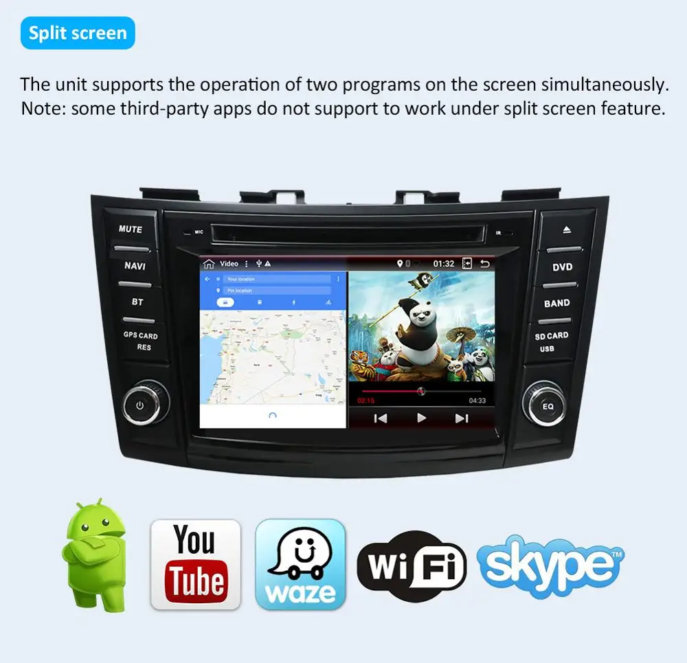 For Suzuki Swift 4 2011 2012 2013 2014 2015 Car Radio Multimedia Video Player Navigation GPS Android 2G+32G 2 Din Car DVD wifi
For Suzuki Swift 4 2011 2012 2013 2014 2015 Car Radio Multimedia Video Player Navigation GPS Android 2G+32G 2 Din Car DVD wifi