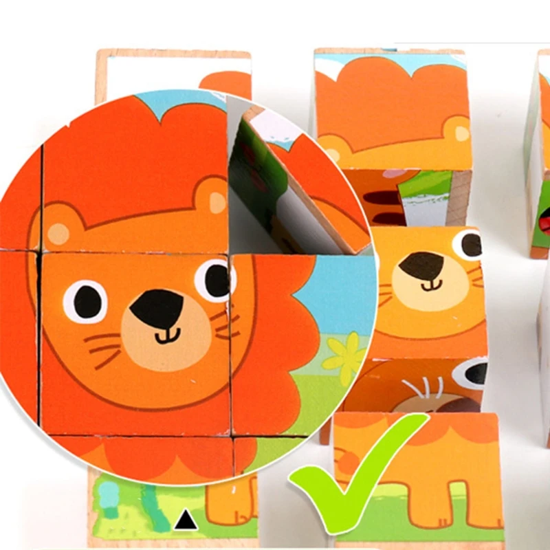 for Children Early Education Cartoon Animals Traffic Ocean and Fruit Six-sided Jigsaw Toy Multicolor Cartoon Gifts 3XUC
for Children Early Education Cartoon Animals Traffic Ocean and Fruit Six-sided Jigsaw Toy Multicolor Cartoon Gifts 3XUC