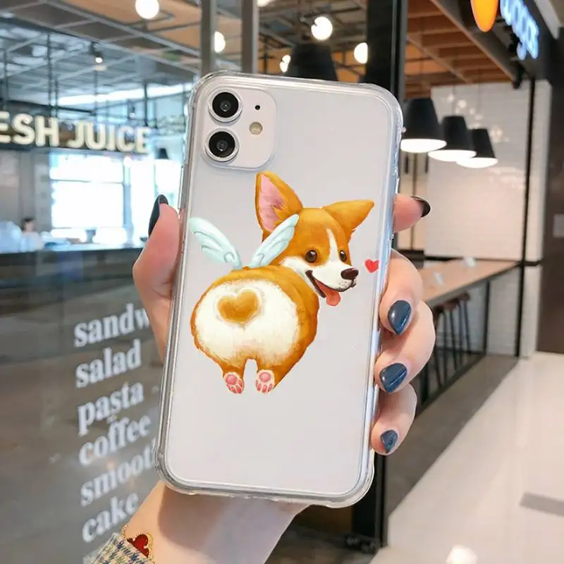Cute Corgi Butt Animal funny Phone Case Transparent for iPhone 11 12 mini pro XS MAX 8 7 6 6S Plus X 5S SE 2020 XR
Cute Corgi Butt Animal funny Phone Case Transparent for iPhone 11 12 mini pro XS MAX 8 7 6 6S Plus X 5S SE 2020 XR