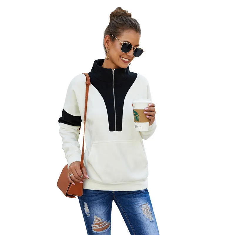 Wholesale Winter 2019 Long Sleeve Casual Sweatshirt Color Splicing Top for women
Wholesale Winter 2019 Long Sleeve Casual Sweatshirt Color Splicing Top for women