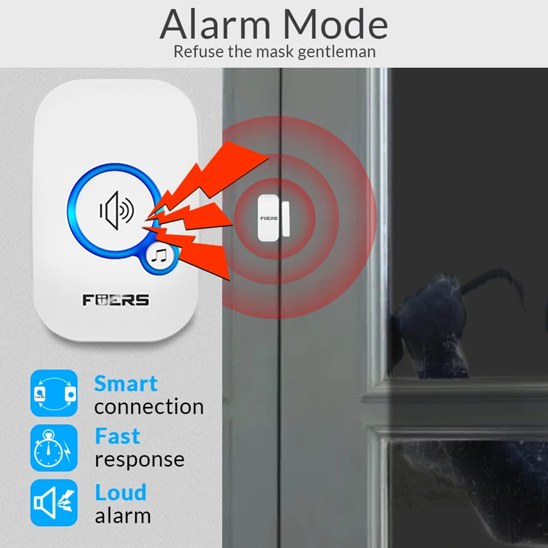 M557 Home Welcome Doorbell Wireless 150Meters Distance Home Security Motion Alarm System 433Mhz 32 Song Doorbell Alarm Kit
M557 Home Welcome Doorbell Wireless 150Meters Distance Home Security Motion Alarm System 433Mhz 32 Song Doorbell Alarm Kit
