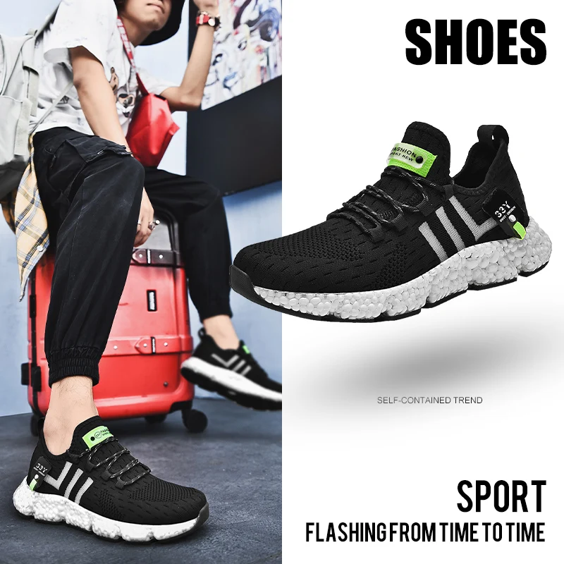 Lace Up Mens Luminous Sports Shoes Males Lightweight Jogging Running Shoes Wear-resistant Breathable Non Slip Footwear Sneaker
Lace Up Mens Luminous Sports Shoes Males Lightweight Jogging Running Shoes Wear-resistant Breathable Non Slip Footwear Sneaker