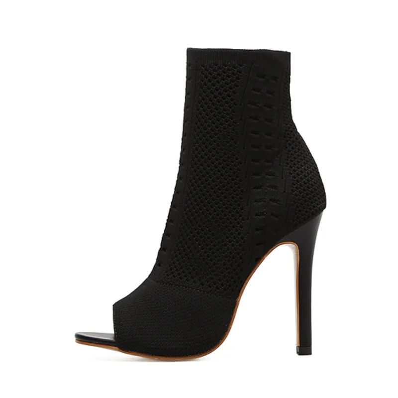 Beige Green Ladies Open Toe Short Boots Elastic Boots Small Hole Hollow Out Breathable Dress Women Boots Pumps
Beige Green Ladies Open Toe Short Boots Elastic Boots Small Hole Hollow Out Breathable Dress Women Boots Pumps
