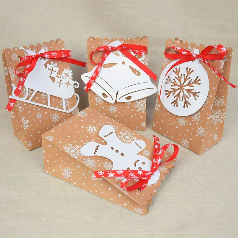 12Pcs/lot Snowflakes Kraft Paper Candy Gift Bags Snowman Merry Christmas Guests Packaging Gifts Boxes Christmas Party Gift Decor
12Pcs/lot Snowflakes Kraft Paper Candy Gift Bags Snowman Merry Christmas Guests Packaging Gifts Boxes Christmas Party Gift Decor