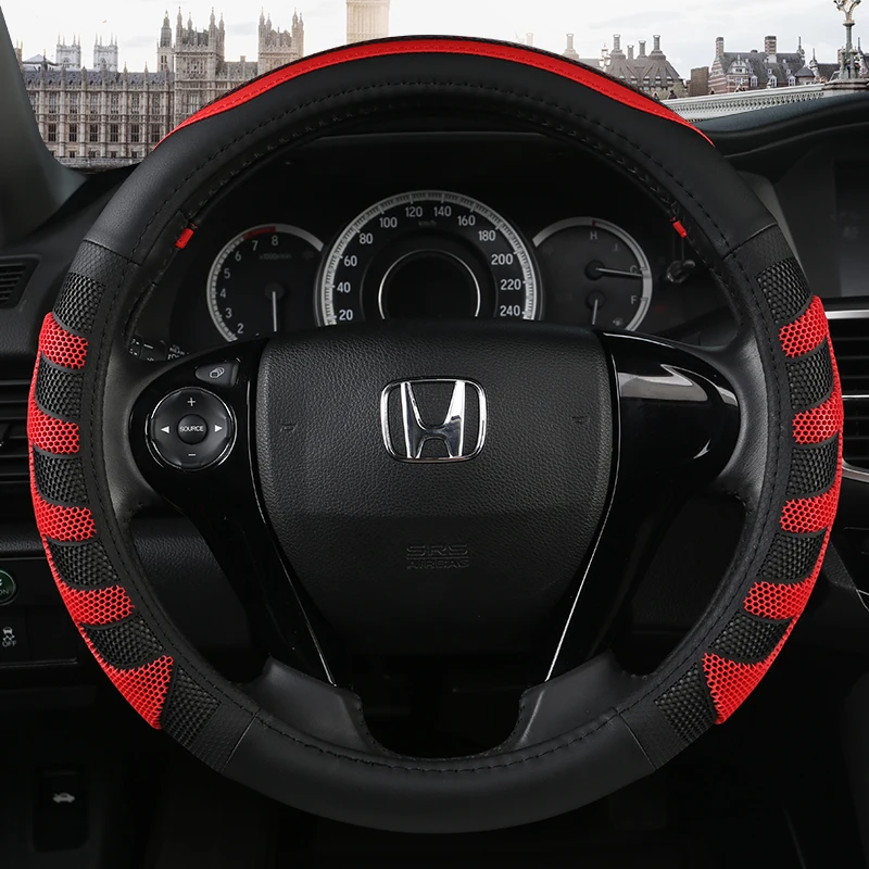 Car Steering-wheels Cover 37 38cm 15" for honda Accord Amaze Brio City Grace Fit Jazz Insight Inspire Legend N-Box BR-V CR-V
Car Steering-wheels Cover 37 38cm 15" for honda Accord Amaze Brio City Grace Fit Jazz Insight Inspire Legend N-Box BR-V CR-V