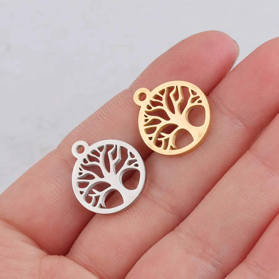 Stainless Steel Life Tree Charm Mirror Polished Hollow Round Pendant DIY Jewelry Accessories Matching Wholesale 20PCS
Stainless Steel Life Tree Charm Mirror Polished Hollow Round Pendant DIY Jewelry Accessories Matching Wholesale 20PCS