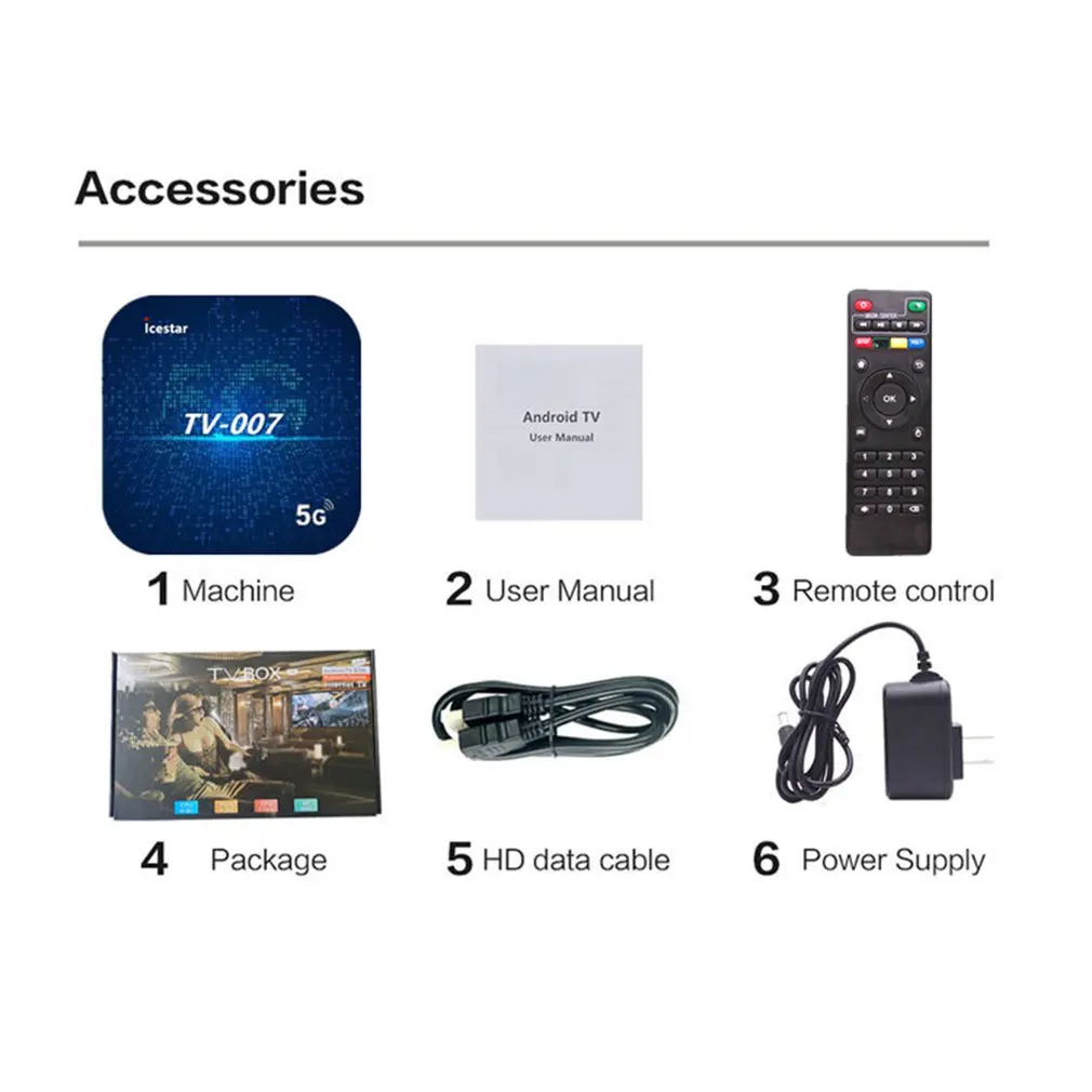 TV007 Tv Box Smart 4k 5G Wifi Smart Quad-core Wireless Network Set Top Box Dual Frequency Digital TV Set Top Box
TV007 Tv Box Smart 4k 5G Wifi Smart Quad-core Wireless Network Set Top Box Dual Frequency Digital TV Set Top Box