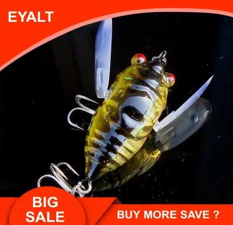 6g of Cicadas Black Mouth Fish Perch Water Surface Killer Insect Bait Wave Bait Fresh Water Bait Lure
6g of Cicadas Black Mouth Fish Perch Water Surface Killer Insect Bait Wave Bait Fresh Water Bait Lure