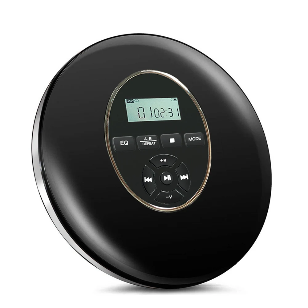 Круглый Стиль портативный CD-проигрыватель наушники HiFi музыка Проигрыватель CD