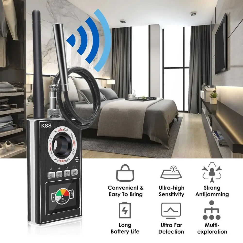 Detector Multifunctional Anti-spy Detector Camera GSM Audio Detector GPS Signal Lens RF Tracker Detection Wireless Portable
Detector Multifunctional Anti-spy Detector Camera GSM Audio Detector GPS Signal Lens RF Tracker Detection Wireless Portable
