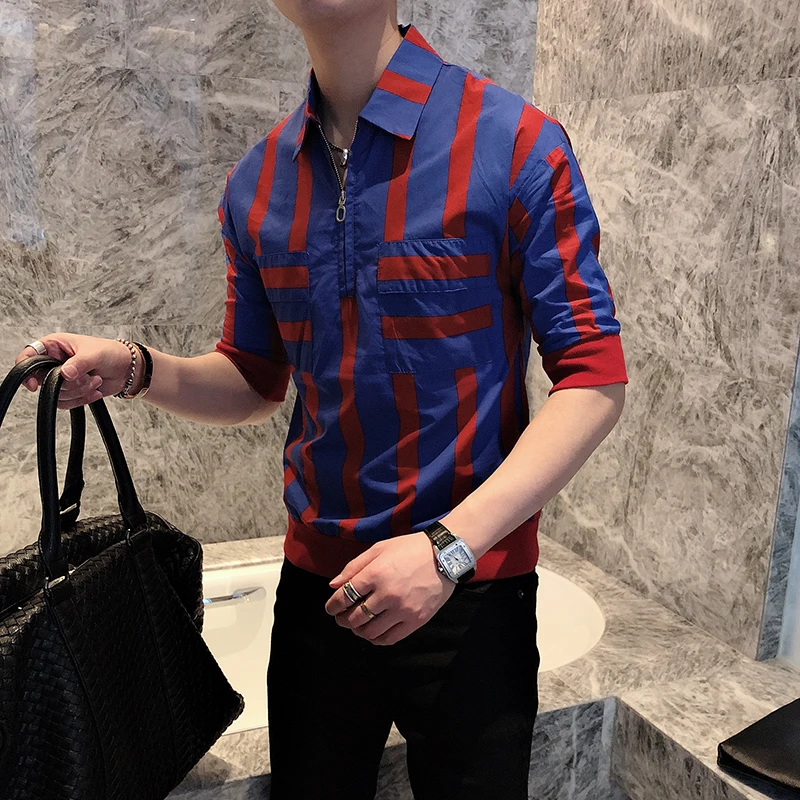 2020 летние мужские рубашки поло в полоску с коротким рукавом рубашки на каждый день в Корейском стиле на молнии для ночного клуба вечерние ул...
2020 летние мужские рубашки поло в полоску с коротким рукавом рубашки на каждый день в Корейском стиле на молнии для ночного клуба вечерние ул...