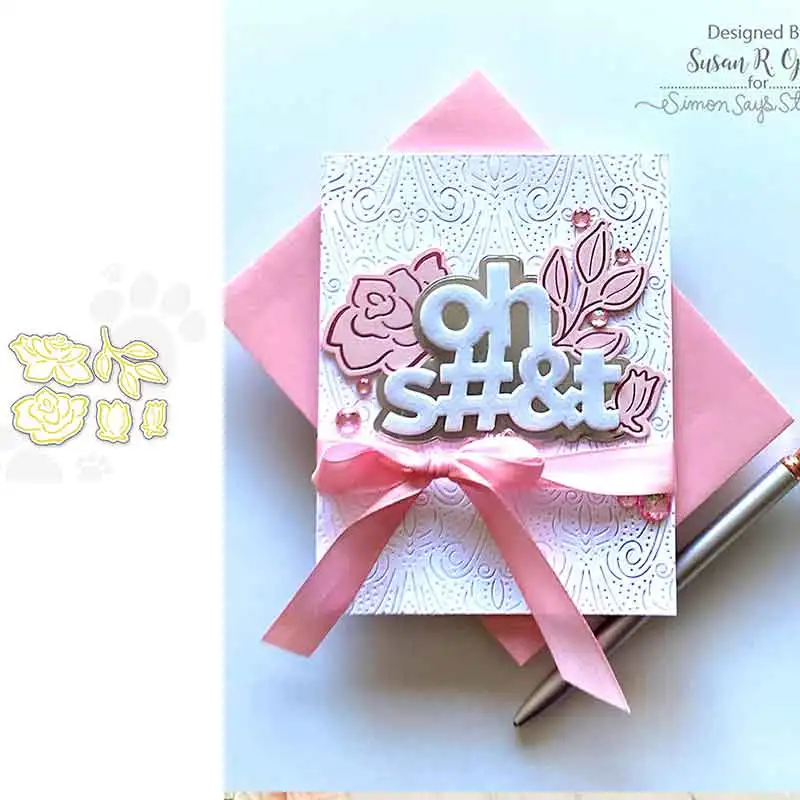 Sketched Rosebud Bundle Metal Cutting Dies for DIY Scrapbooking Crafts Dies Cut Stencils Maker Photo Album Template Handmade 
Sketched Rosebud Bundle Metal Cutting Dies for DIY Scrapbooking Crafts Dies Cut Stencils Maker Photo Album Template Handmade