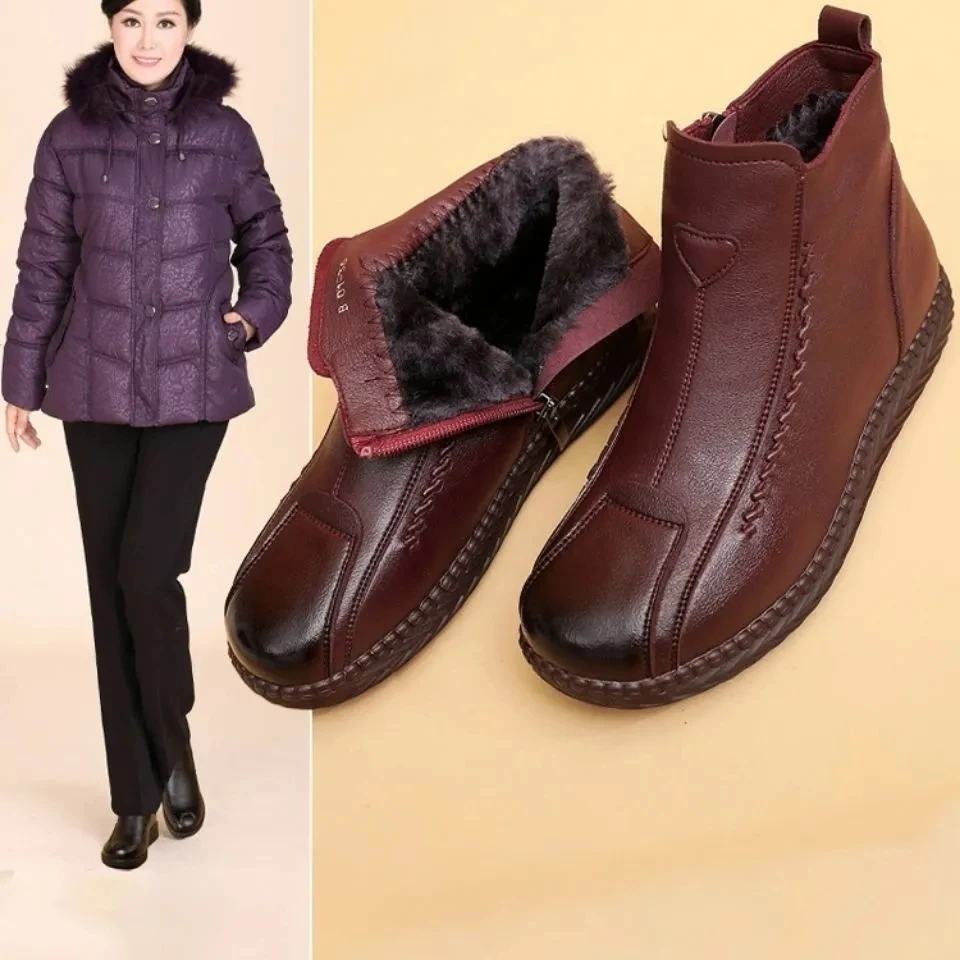 Botas De Mujer 2022 Spring Leather Shoes Women's Winter Boots Ladies Plush Ankle Boots Woman Black Short Booties Elderly Shoes
Botas De Mujer 2022 Spring Leather Shoes Women's Winter Boots Ladies Plush Ankle Boots Woman Black Short Booties Elderly Shoes