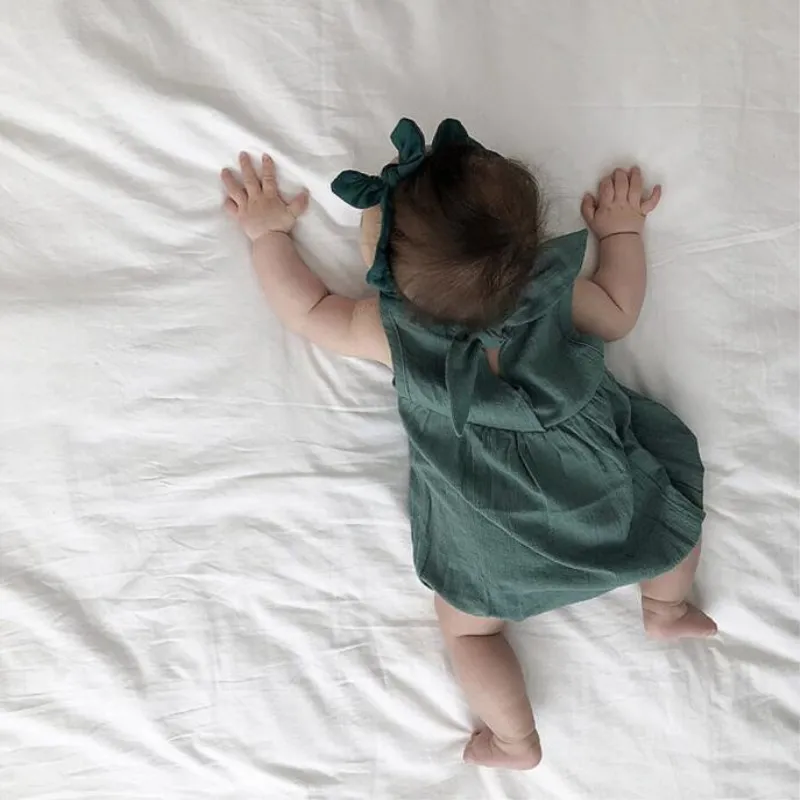 Summer Newborn Baby Girls Rompers with Headband Baby Toddler One-Pieces Clothes Kids Green Jumpsuit
Summer Newborn Baby Girls Rompers with Headband Baby Toddler One-Pieces Clothes Kids Green Jumpsuit