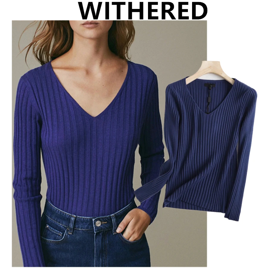 Jenny&Dave Sweaters Women Winter Sweaters Women England Style Cotton Wool V-neck Knitted Elastic Stripe Pull Femme Pullovers
Jenny&Dave Sweaters Women Winter Sweaters Women England Style Cotton Wool V-neck Knitted Elastic Stripe Pull Femme Pullovers