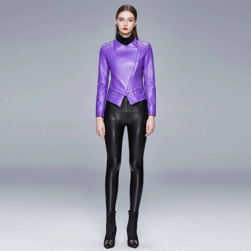 Faux Leather Jacket Women 2020 Autumn Slim Motorcycle Biker Jacket Ladies Pu Leather Coats Chaqueta Mujer
Faux Leather Jacket Women 2020 Autumn Slim Motorcycle Biker Jacket Ladies Pu Leather Coats Chaqueta Mujer