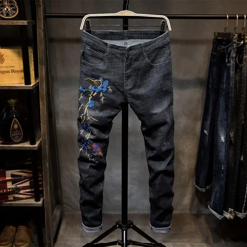 New Men's Hip hop jeans famous designer brands high quality Skateboard denim
New Men's Hip hop jeans famous designer brands high quality Skateboard denim