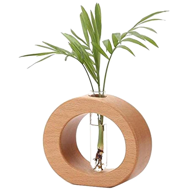 Glass Planter Propagation Stations Desktop Vase Test Tube Vase with Wooden Stand Terrarium Hydroponics Indoor Home Decor
Glass Planter Propagation Stations Desktop Vase Test Tube Vase with Wooden Stand Terrarium Hydroponics Indoor Home Decor