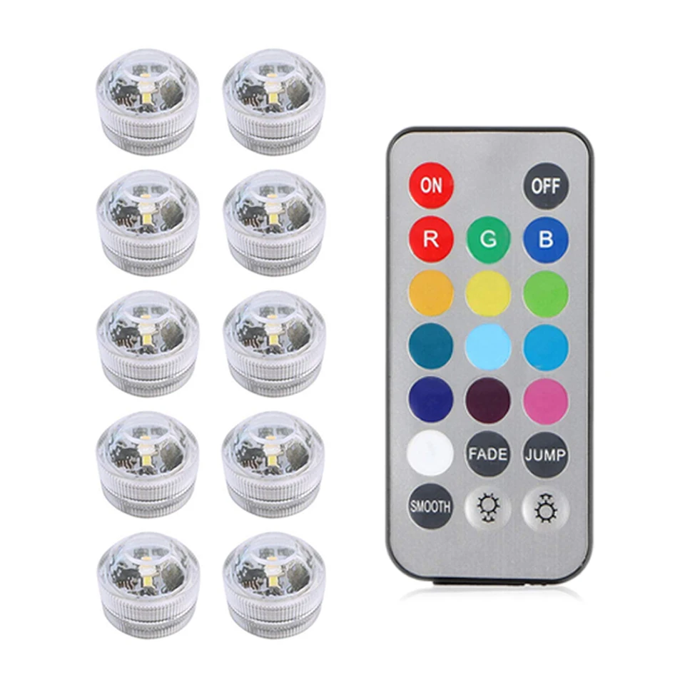 IP68 Waterproof Battery Operated Multi Color Submersible LED Underwater Light for Fish Tank Pond Swimming Pool Wedding Party
IP68 Waterproof Battery Operated Multi Color Submersible LED Underwater Light for Fish Tank Pond Swimming Pool Wedding Party