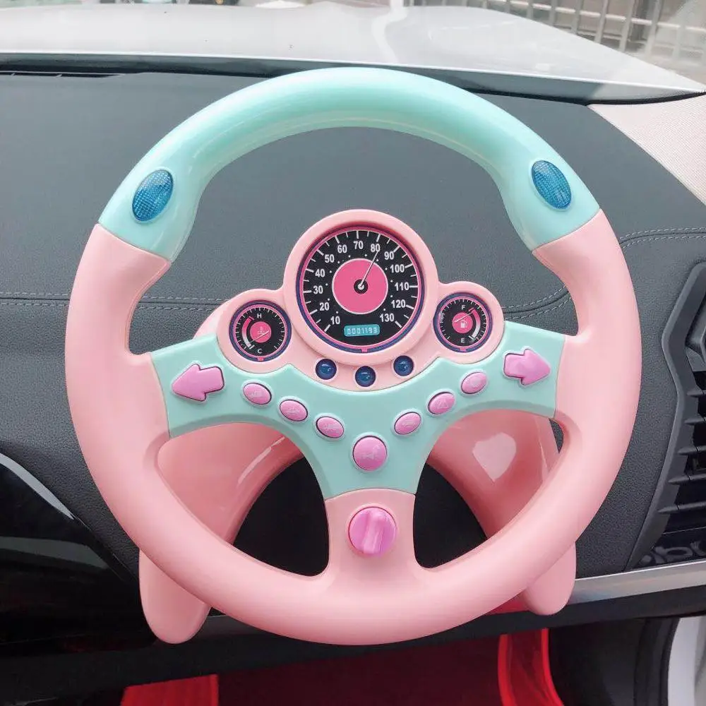 Cute Children Steering Wheel Toy with Light Simulation Driving Sound Music funny Educational Baby Electronic Travel kids toys
Cute Children Steering Wheel Toy with Light Simulation Driving Sound Music funny Educational Baby Electronic Travel kids toys