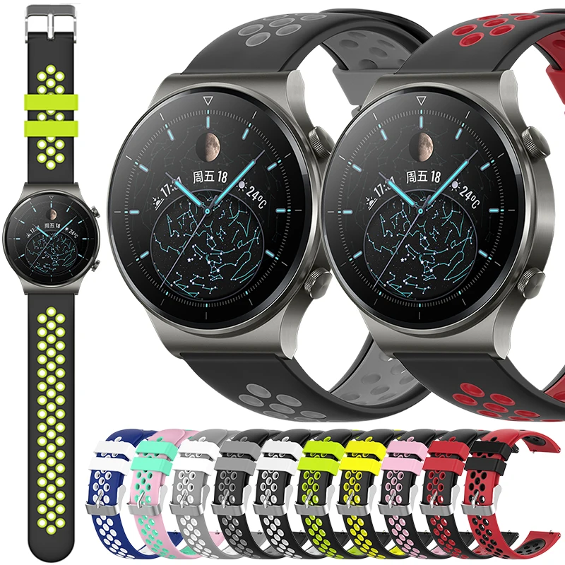 For Huawei Watch GT 2 Pro 22mm Silicone Strap Smartwatch Replacement Dual Color Sport Bracelet Hollow Out Wristband Accessories
For Huawei Watch GT 2 Pro 22mm Silicone Strap Smartwatch Replacement Dual Color Sport Bracelet Hollow Out Wristband Accessories