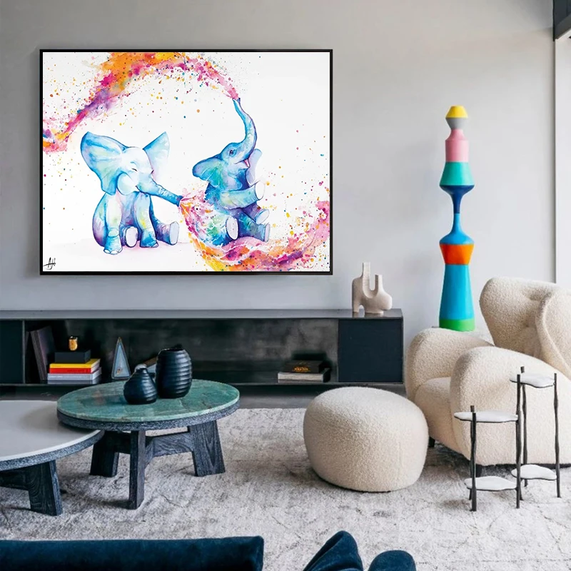 Colourful Baby Elephant Interesting Children's Room Canvas Painting Posters and Prints Animals Wall Art Pictures for Home Decor
Colourful Baby Elephant Interesting Children's Room Canvas Painting Posters and Prints Animals Wall Art Pictures for Home Decor