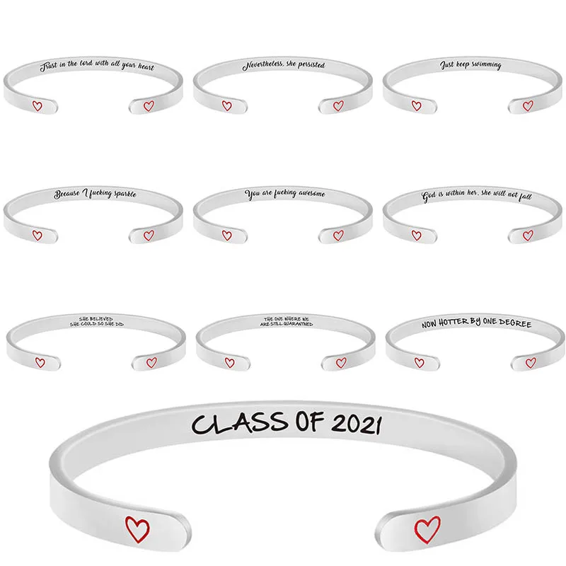 Bracelet Stainless Steel Family Inspirational Phrase Holiday Girl Birthday Gift Red Custom Lettering diy Love Metal Bracelet
Bracelet Stainless Steel Family Inspirational Phrase Holiday Girl Birthday Gift Red Custom Lettering diy Love Metal Bracelet