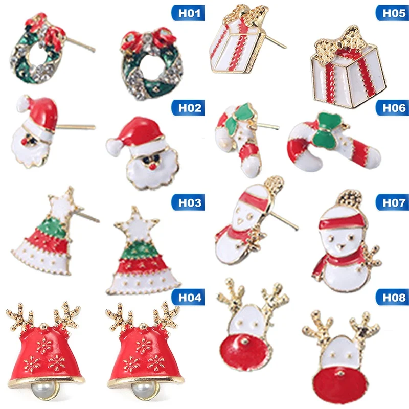 Cute Elk Christmas Tree Cartoon Bell Santa Claus Stud Earrings For Women Fashion Jewelry Pendientes Xmas Gifts
Cute Elk Christmas Tree Cartoon Bell Santa Claus Stud Earrings For Women Fashion Jewelry Pendientes Xmas Gifts