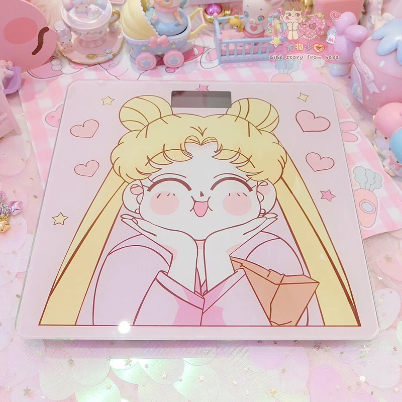 Sailor Moon Action Figure Tempered glass Cute Electronic Digital Floor Body Scale Weight Balance LCD Display 5182
Sailor Moon Action Figure Tempered glass Cute Electronic Digital Floor Body Scale Weight Balance LCD Display 5182