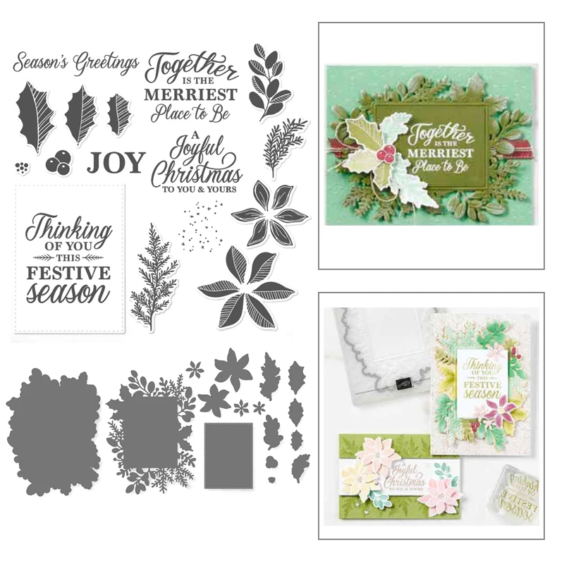 Christmas Leaves Metal Cutting Dies and Stamps Scrapbooking Craft Stencil Seal Sheet Decoration Embossing Template
Christmas Leaves Metal Cutting Dies and Stamps Scrapbooking Craft Stencil Seal Sheet Decoration Embossing Template