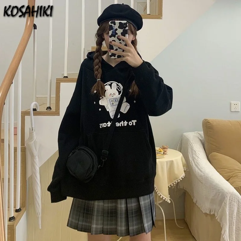 KOSAHIKI Harajuku Cute Cartoon Girls Print Sweatshirt Kawaii Hoodies Female Hoody Tops 2021 Streetwear Women's Hoodies
KOSAHIKI Harajuku Cute Cartoon Girls Print Sweatshirt Kawaii Hoodies Female Hoody Tops 2021 Streetwear Women's Hoodies
