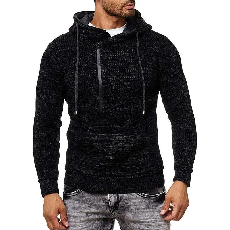 Mens Sweater Autumn and Winter Men's Wear Long-sleeved Pullover Sweater Hooded Slim Knitted Sweater Coat Fashion Men Clothing
Mens Sweater Autumn and Winter Men's Wear Long-sleeved Pullover Sweater Hooded Slim Knitted Sweater Coat Fashion Men Clothing