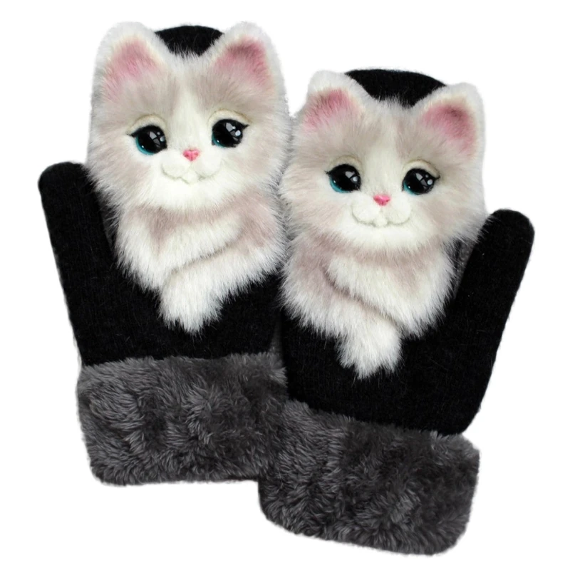 Women Men Winter Knitted Gloves Cute 3D Fluffy Cartoon Animal Thermal Mittens X5XA
Women Men Winter Knitted Gloves Cute 3D Fluffy Cartoon Animal Thermal Mittens X5XA