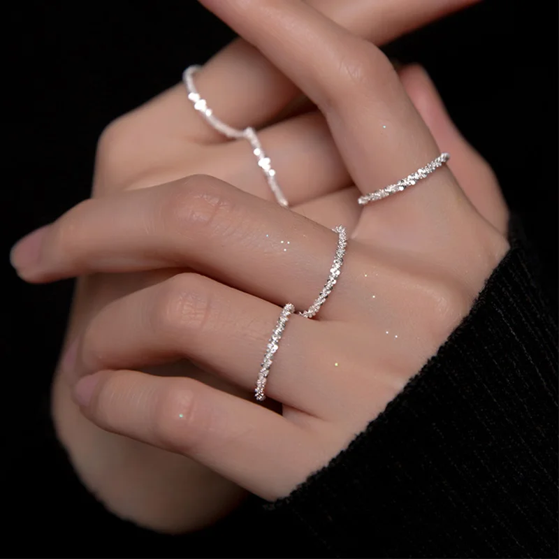 Genuine 925 Sterling Silver Finger Ring for Women Simple Minimalist Fine Jewelry Female Girls Birthday Gift Wholesale Bijoux
Genuine 925 Sterling Silver Finger Ring for Women Simple Minimalist Fine Jewelry Female Girls Birthday Gift Wholesale Bijoux