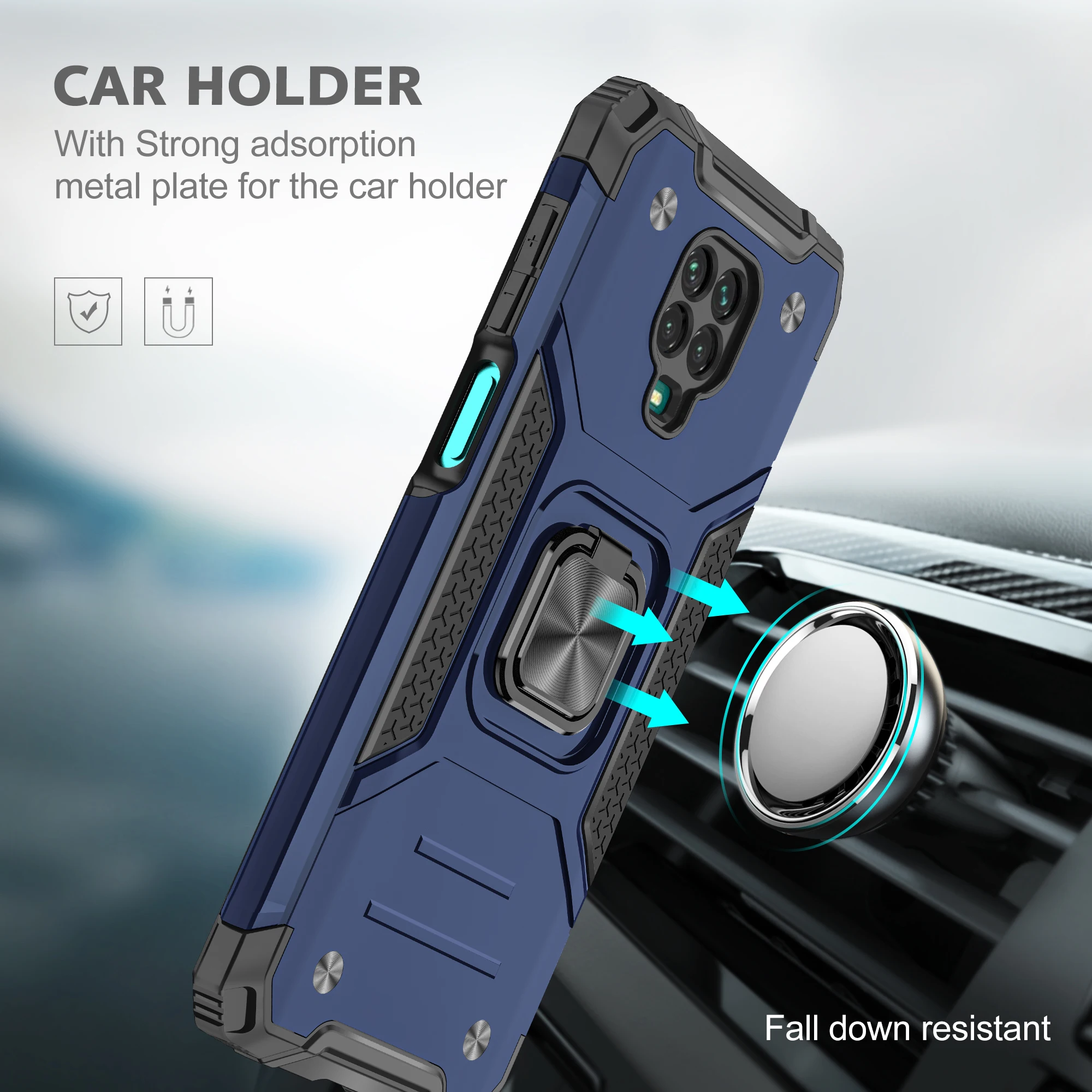 Anti Fall Armor Phone Case For Xiaomi Redmi Note Poco M2 9 9A 9S 9C Pro Max X3 Prime NFC Fashion Magnetic Stand Protection Cover
Anti Fall Armor Phone Case For Xiaomi Redmi Note Poco M2 9 9A 9S 9C Pro Max X3 Prime NFC Fashion Magnetic Stand Protection Cover