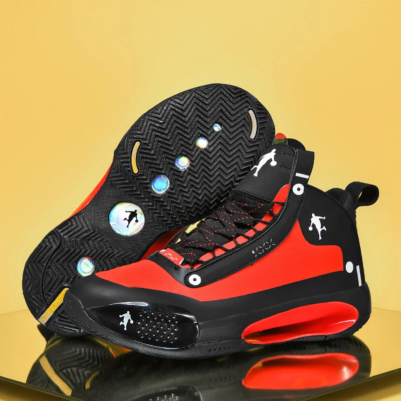 Man High-top Basketball Shoes Men's Air Cushion Light Basketball Sneakers Anti-skid Breathable Outdoor Sports Basketball Shoes
Man High-top Basketball Shoes Men's Air Cushion Light Basketball Sneakers Anti-skid Breathable Outdoor Sports Basketball Shoes
