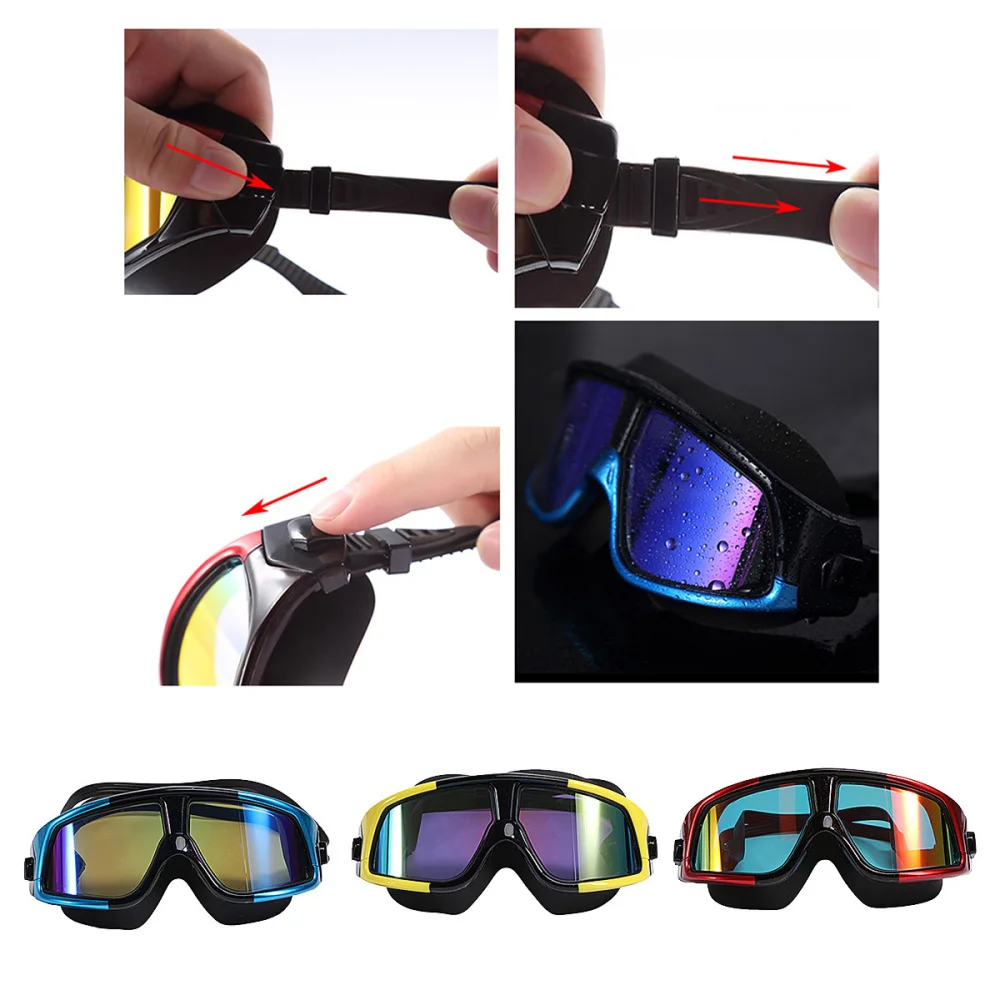 1Pc Swimming Goggles Electroplate Head-mounted Antifogging Silica Gel Swimming Glasses Swimming Goggles
1Pc Swimming Goggles Electroplate Head-mounted Antifogging Silica Gel Swimming Glasses Swimming Goggles