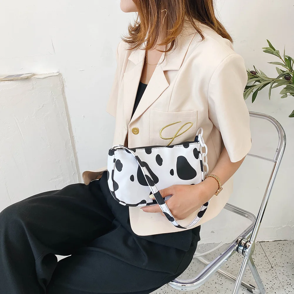 Fashion Exquisite Shopping Bags Simple Nylon Women Underarm Shoulder Bag Cow Milk Small Lady Travel Handbags
Fashion Exquisite Shopping Bags Simple Nylon Women Underarm Shoulder Bag Cow Milk Small Lady Travel Handbags