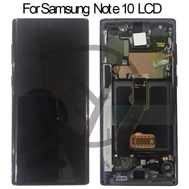 ЖК дисплей с рамкой для Samsung Galaxy Note 10 сенсорный экран дигитайзером в сборе note10 Lcd