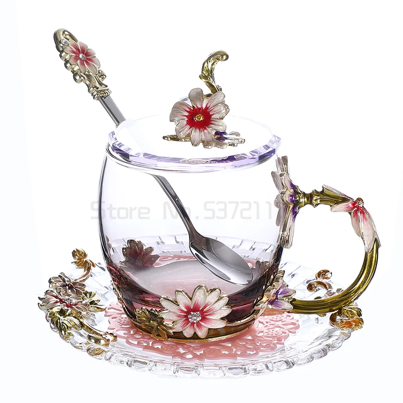 Europe Style colorful glass cup enamel applique crystal cup tea Cup coffee cup creative Wedding gift Home party Drinking Ware
Europe Style colorful glass cup enamel applique crystal cup tea Cup coffee cup creative Wedding gift Home party Drinking Ware