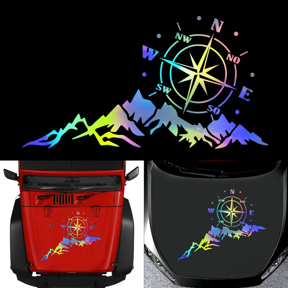 Car Sticker Auto Compass Tree Mountain SUV Off-road RV Camper Car-Styling Vehicle Reflective Decals Sticker Decor Accessories
Car Sticker Auto Compass Tree Mountain SUV Off-road RV Camper Car-Styling Vehicle Reflective Decals Sticker Decor Accessories