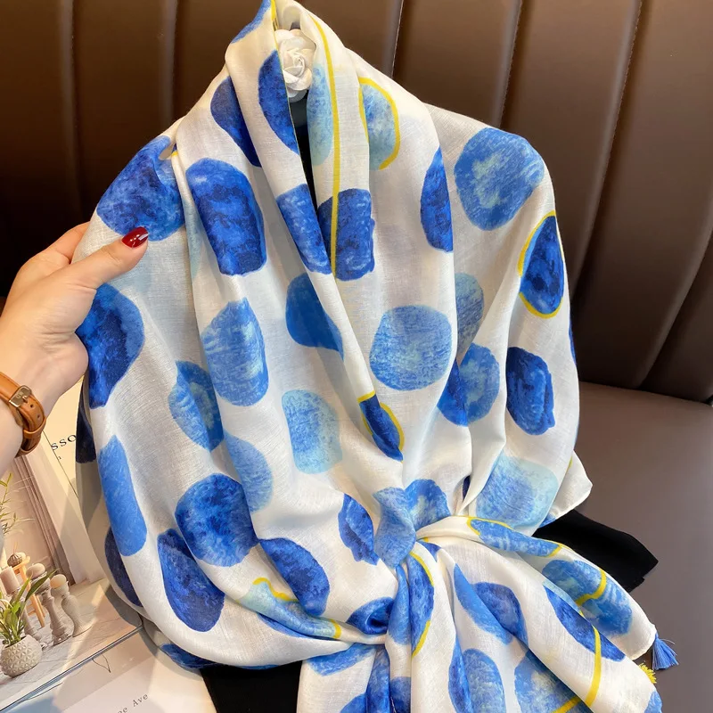 2021Korean elegant cotton hemp women's scarf spring thin flower scarf summer sunscreen shawl dual purpose long shawl beach towel
2021Korean elegant cotton hemp women's scarf spring thin flower scarf summer sunscreen shawl dual purpose long shawl beach towel